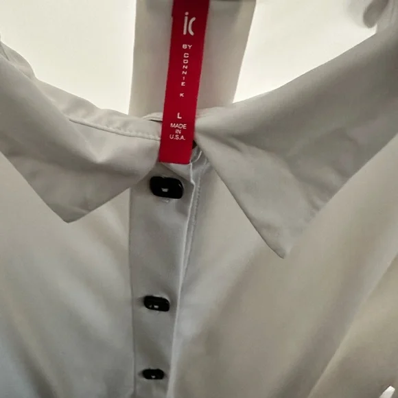 IC COLLECTION HIGH LOW HEM BLOUSE